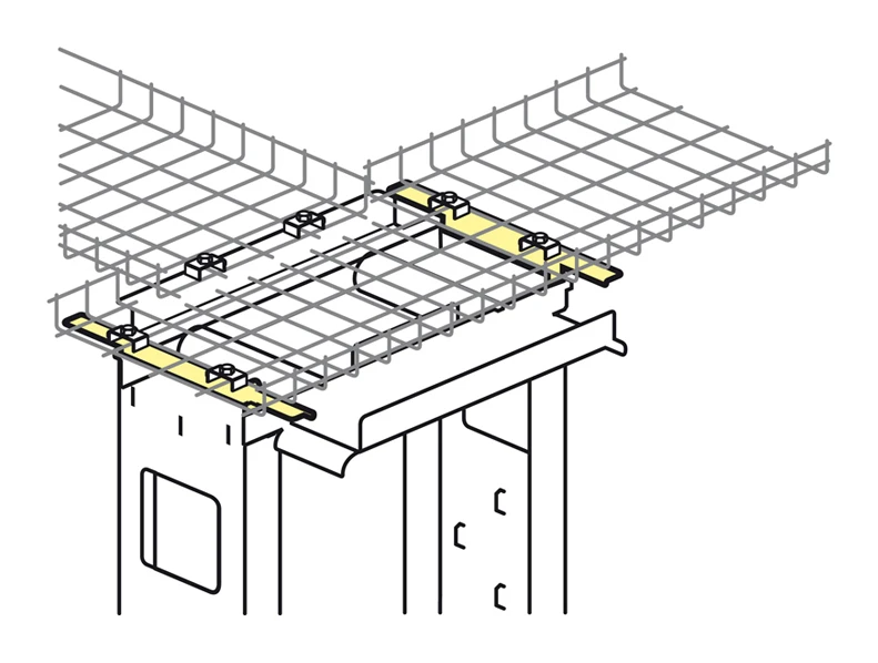Legrand mounting support — Black — 046419