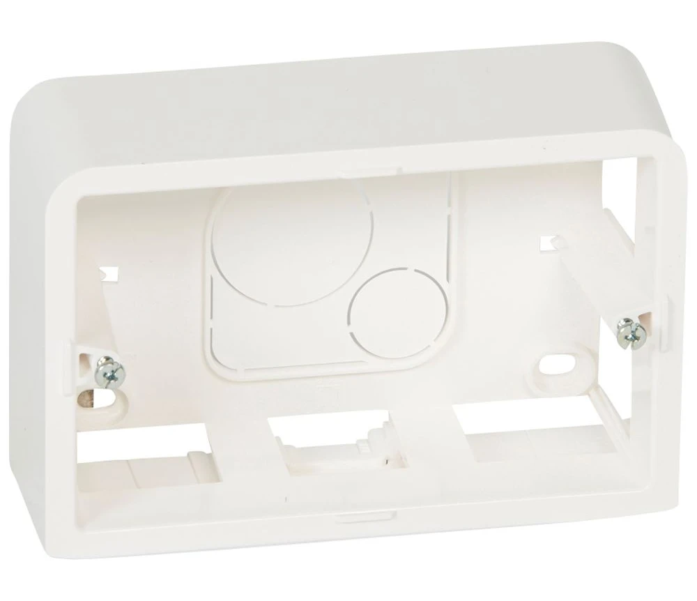 Legrand Mosaic mounting frame — 3 modules, IP2X, White — 080289
