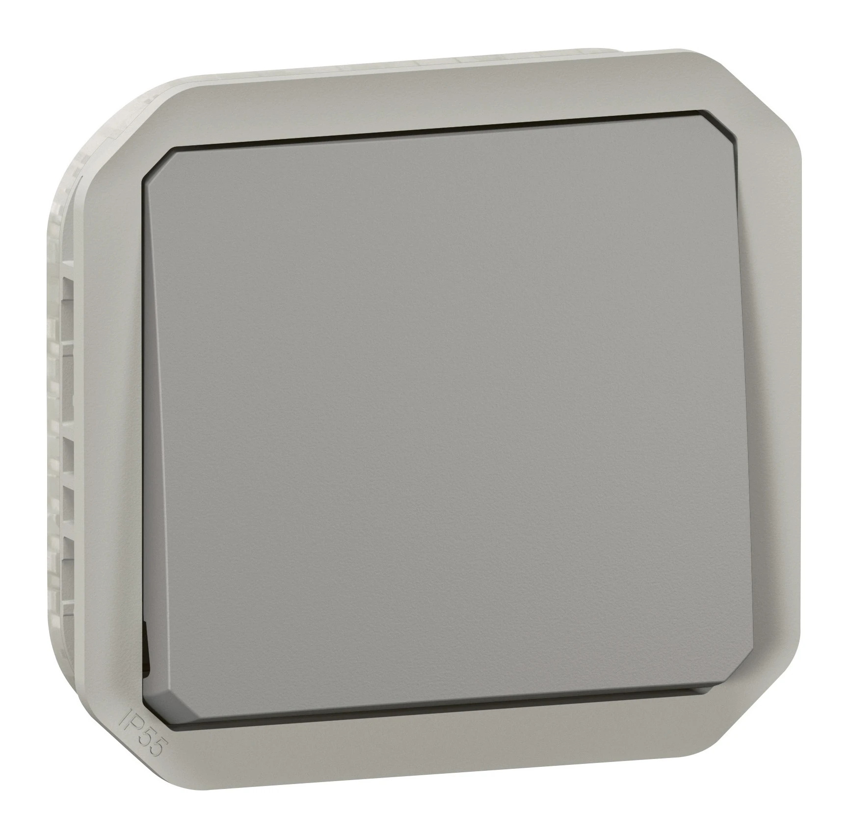 Legrand Plexo two-way switch — 10A, 250V, Grey — 069511L