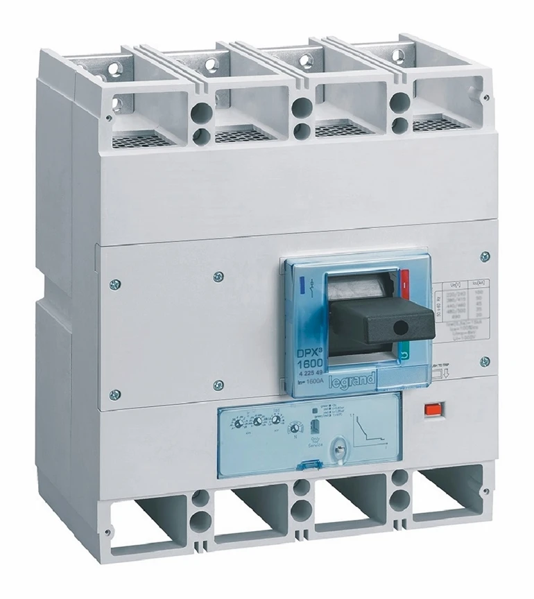Disjoncteur électronique S1 DPX³1600 pouvoir de coupure 36kA 400V~ - 4P - 1600A — Legrand — 422549