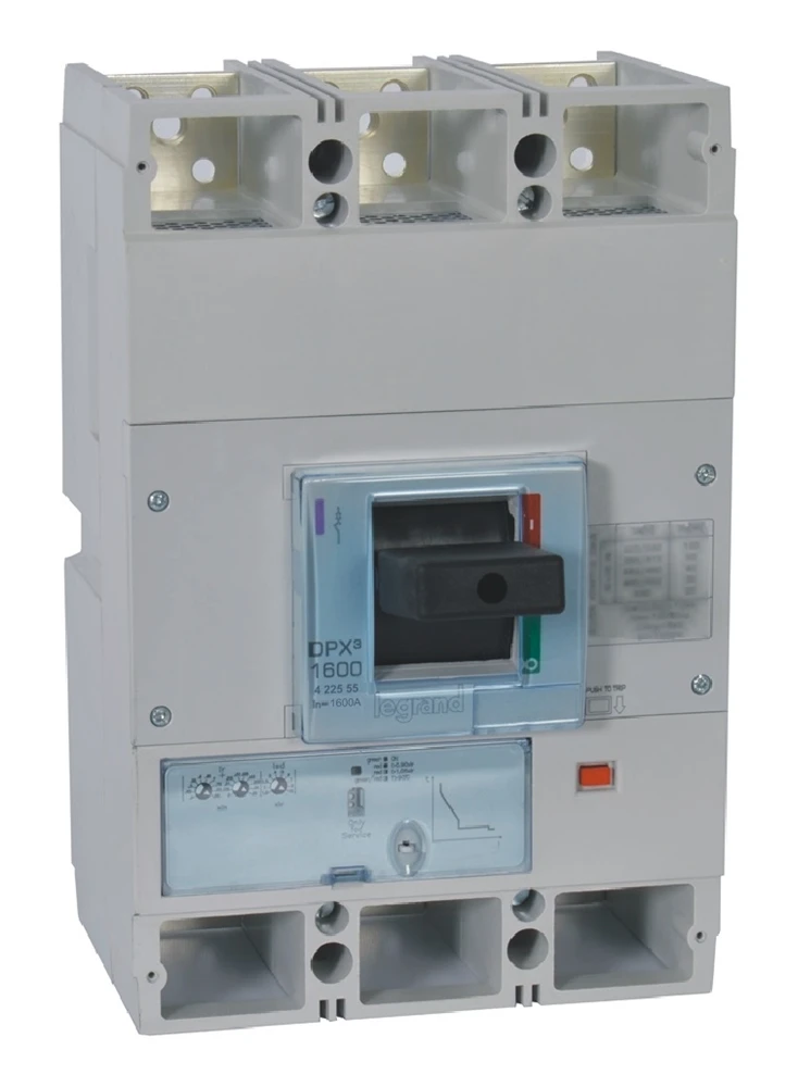 Disjoncteur électronique S1 DPX³1600 pouvoir de coupure 50kA 400V~ - 3P - 1600A — Legrand — 422555