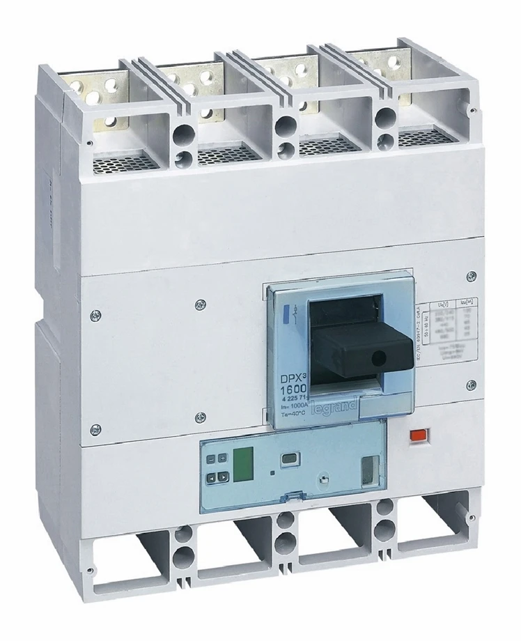 Disjoncteur électronique S1 DPX³1600 pouvoir de coupure 70kA 400V~ - 4P - 1000A — Legrand — 422571