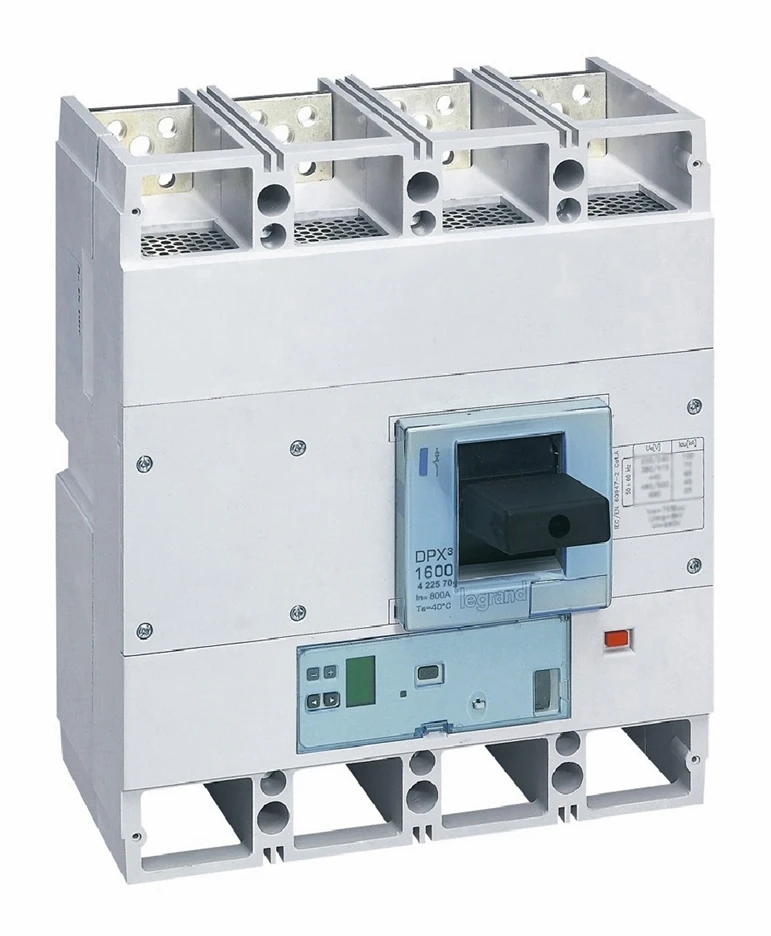Disjoncteur électronique S1 DPX³1600 pouvoir de coupure 70kA 400V~ - 4P - 800A — Legrand — 422570