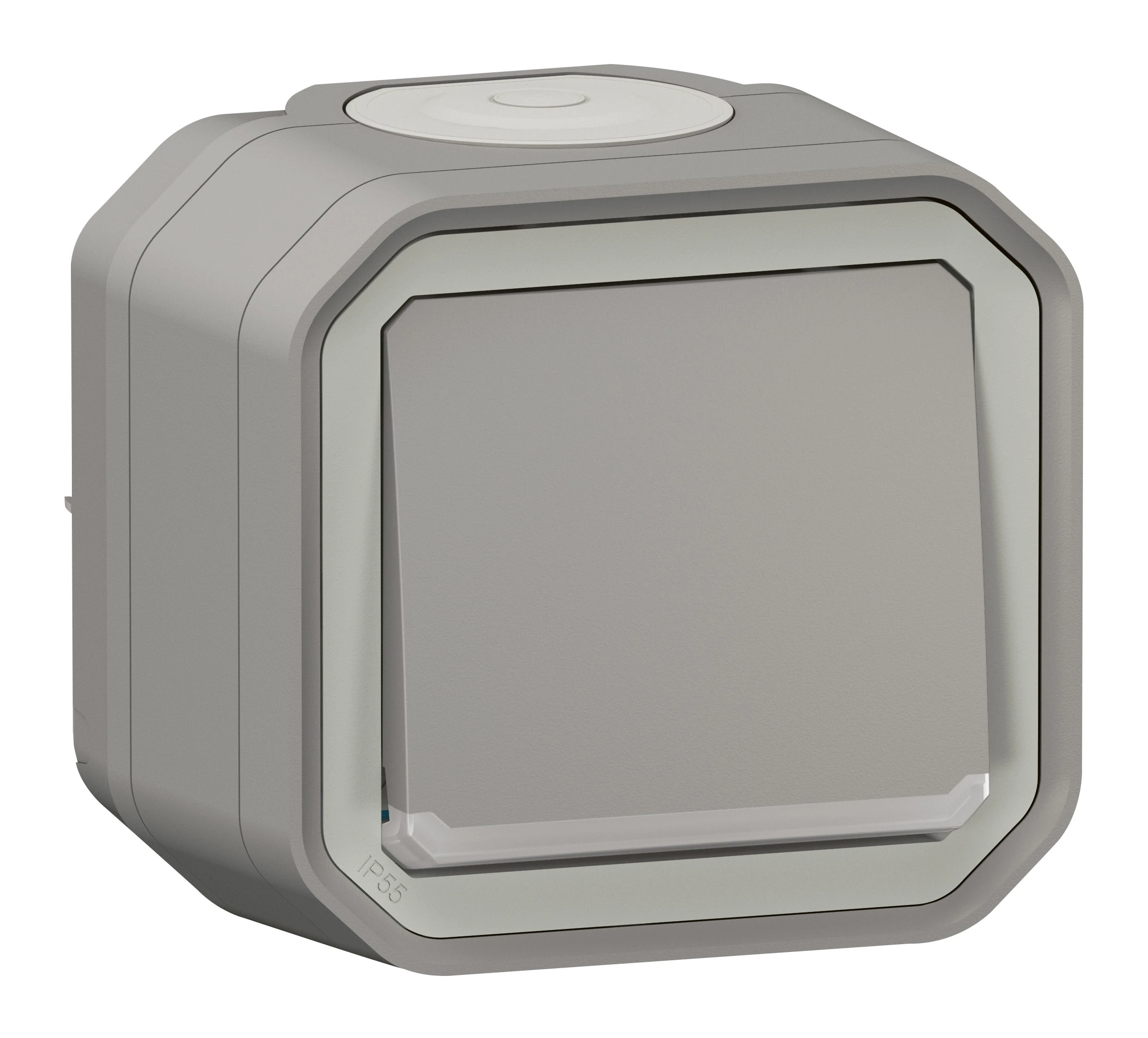 Legrand Plexo two-way switch — 10A, 250V, Grey — 069713L