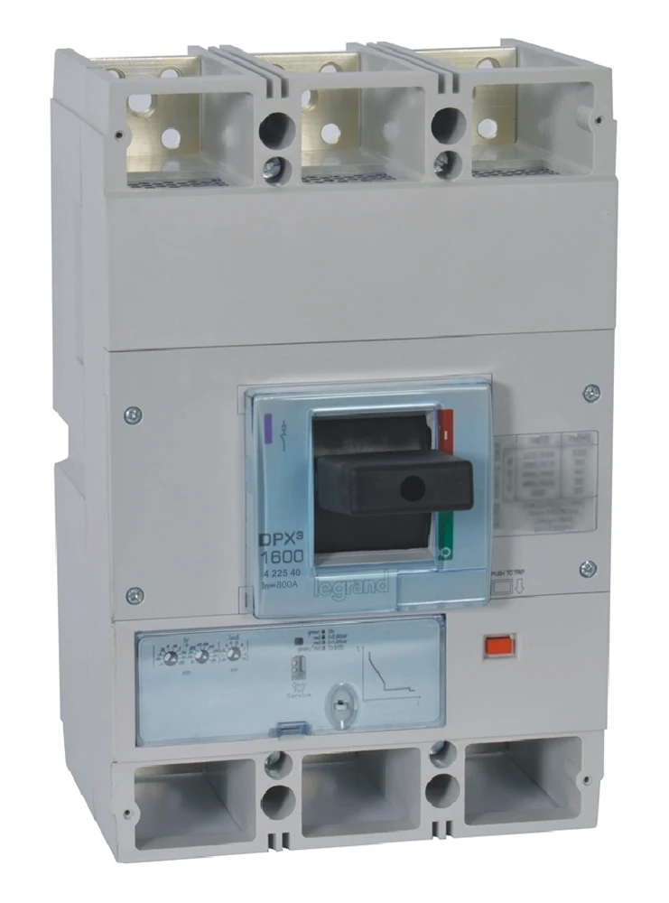 Disjoncteur électronique S1 DPX³1600 pouvoir de coupure 36kA 400V~ - 3P - 800A — Legrand — 422540