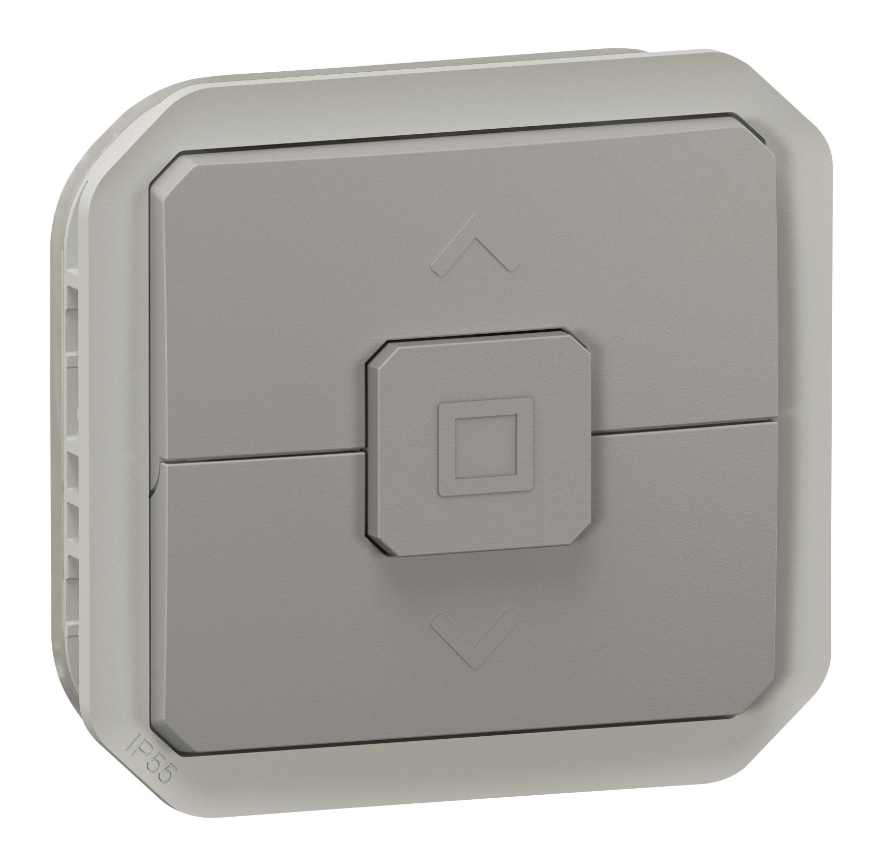 Legrand Plexo switch — 6A, 250V, 1 pole, Grey — 069538L