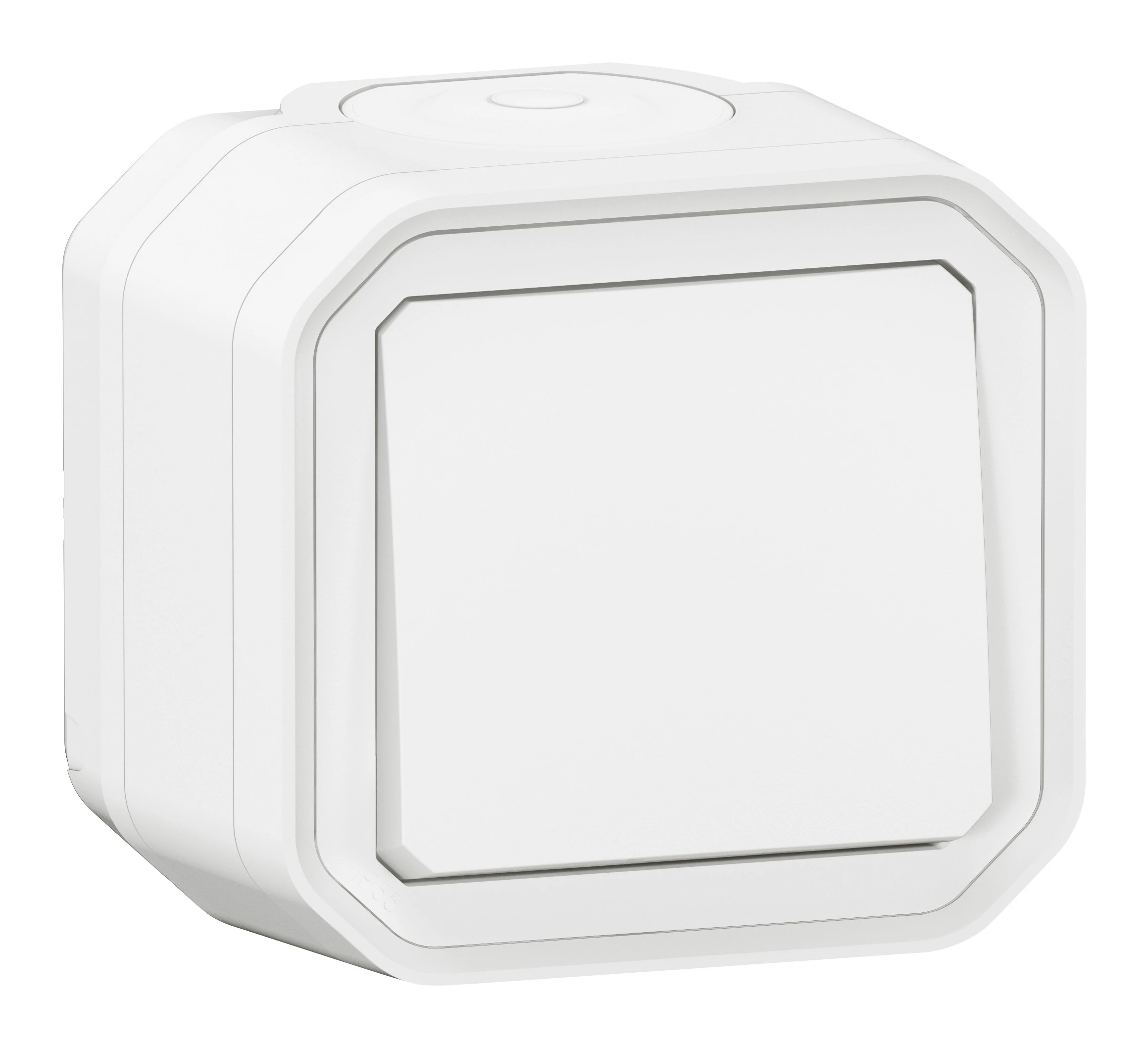 Legrand Plexo two-way switch — 10A, 250V, White — 069751L