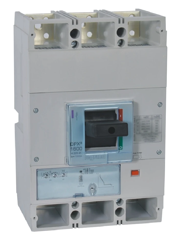 Disjoncteur électronique S1 DPX³1600 pouvoir de coupure 36kA 400V~ - 3P - 1000A — Legrand — 422541