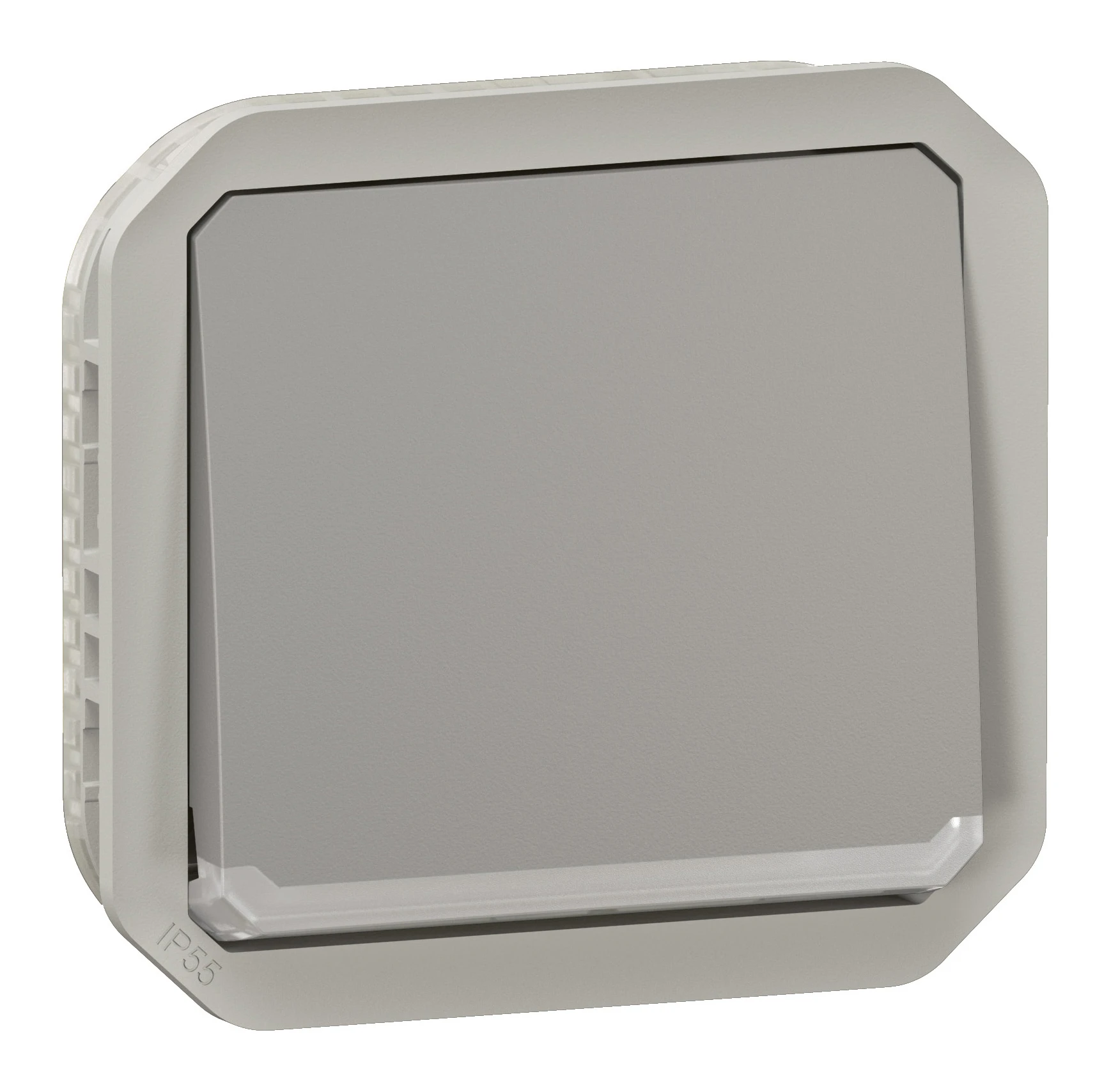 Legrand Plexo two-way switch — 10A, 250V, Grey — 069512L