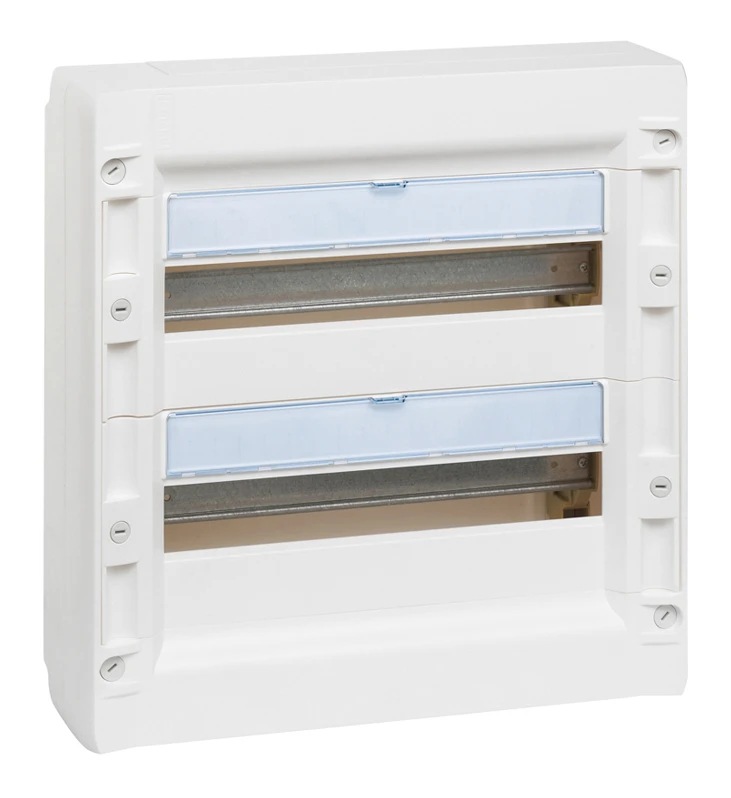 Legrand XL³ 125 enclosure — H 450mm x W 450mm x D 128mm, 2 rows, 18 modules, IP30 — 401612