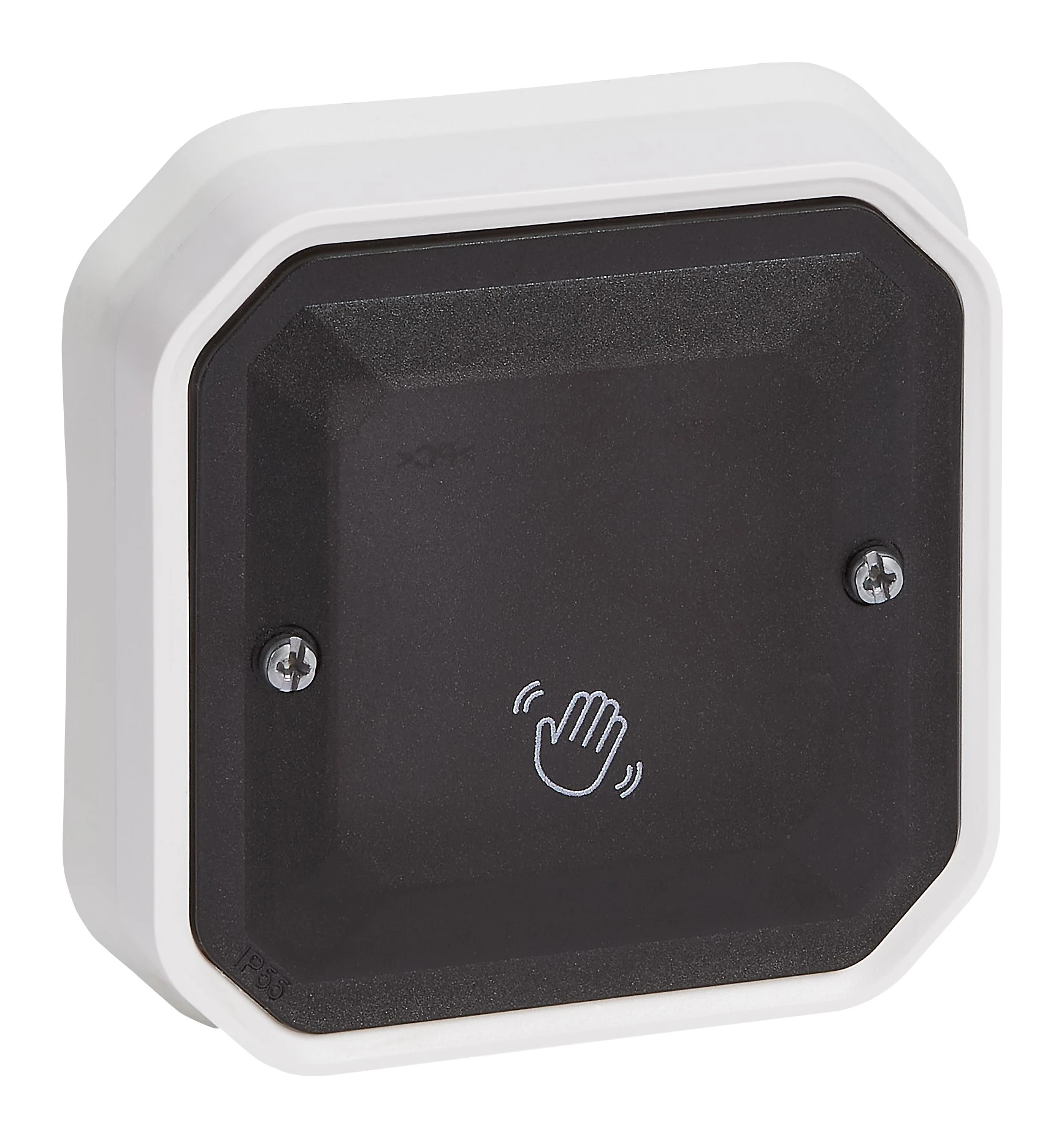 Legrand Plexo switch — 1A, 250V, IP55, Black — 069586L
