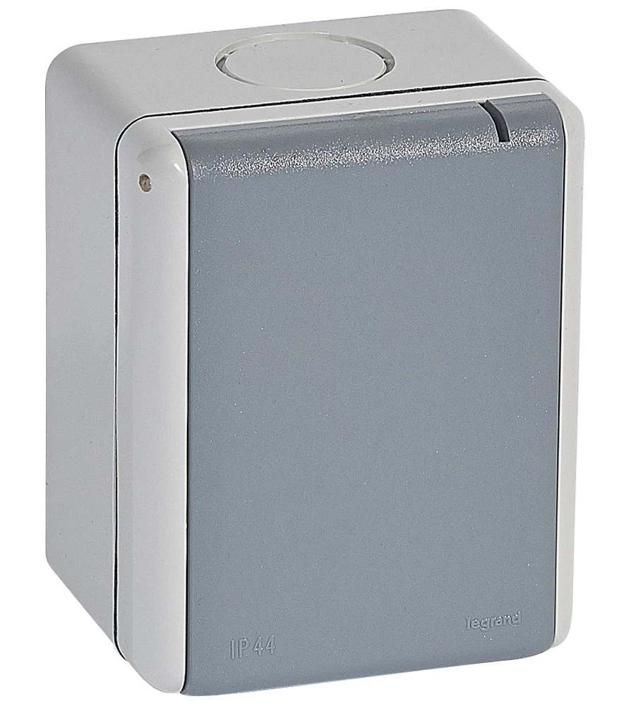 Legrand Plexo socket outlet — 32A, 400V, Grey — 055875