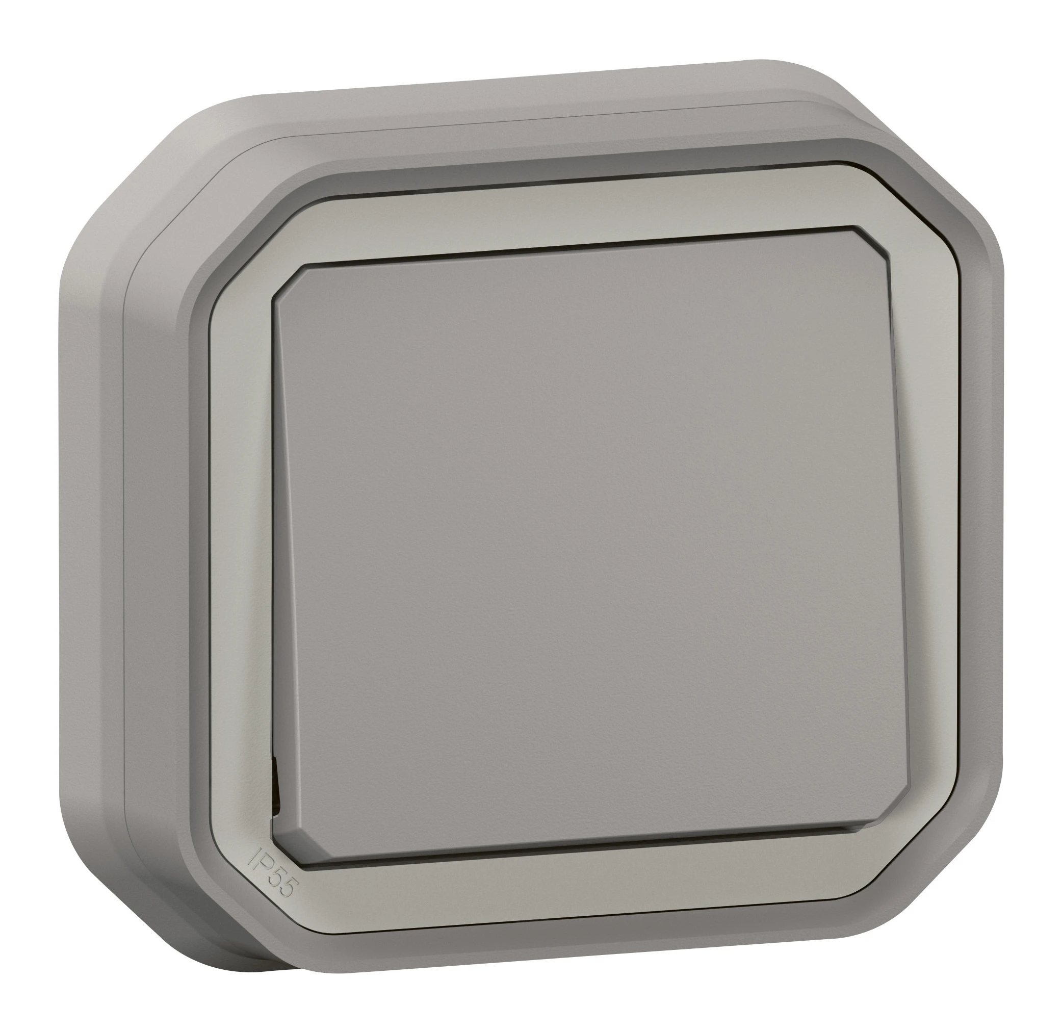 Legrand Plexo push-button — 10A, 250V, 1 pole, Grey — 069820L