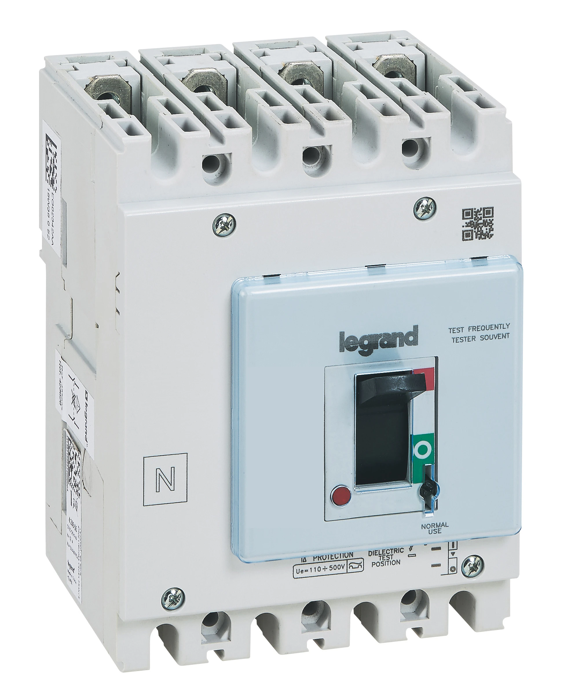 Disjoncteur DPX³125HP magnétothermique avec différentiel 36kA 4P 80A — Legrand — 423637