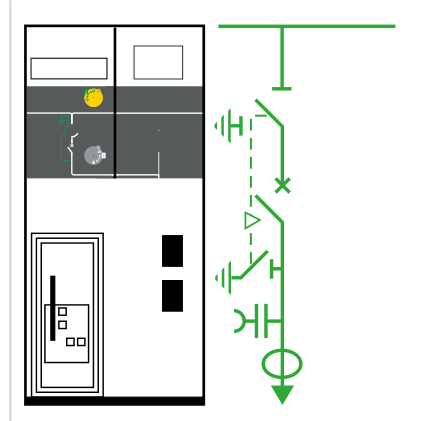 Cellule moyenne tension (MT) Schneider Electric SM6-24 DM1-S — Disjoncteur à protection autonome
