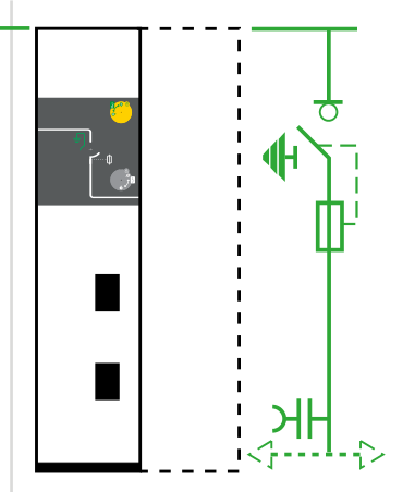 Cellule moyenne tension (MT) Schneider Electric SM6-24 QMB — Interrupteur-fusibles à sortie barres