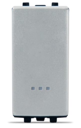 STIEL ALPHA 16AX 250V two-way switch with indicator silver