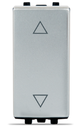 STIEL ALPHA 3-position roller shutter switch silver
