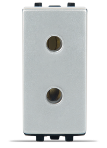 Prise 2 pôles 16A 250V silver STIEL ALPHA