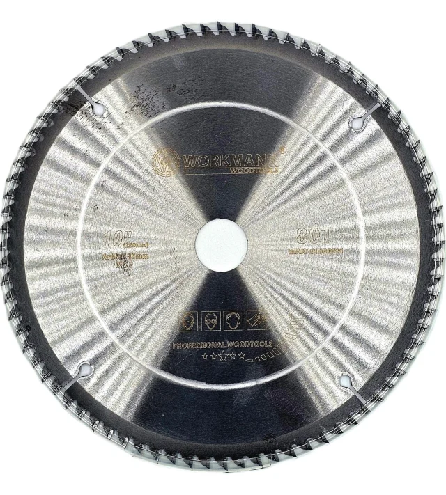 Workmann Pro carbide-tipped MDF saw blade — 250×30 · Z80 · 80 teeth