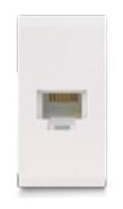 Prise telephone 4 plots RJ11 keystone antibacterien 43 — SOMEF 436024K
