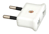White adapter plug SIMEF
