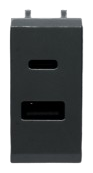 USB charger 20 W PD type A+C 1 module NERA 43 — SOMEF 432087USB