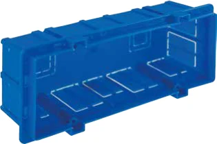 STIEL ALPHA 6-gang rectangular flush wall box