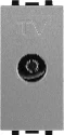 STIEL ALPHA Ø9.52mm TV socket matt grey