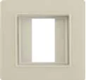 STIEL ALPHA IP55 square weatherproof flush holder ivory