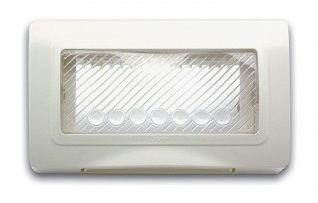 Weatherproof plate flush-mounted rectangular 4 modules S44 white — SOMEF 44SP04B
