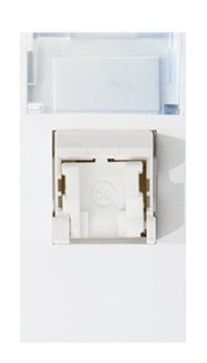Prise informatique 8+1 plots RJ45 cat 5es STP blanc — SOMEF 45B20C6S