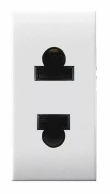 Prise 2 poles euro-americaine DOMUS 44 — SOMEF 441033S
