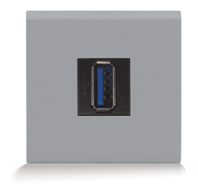 USB feed-through socket 3.0 2 modules SYLVIA 43 — SOMEF 433043/2