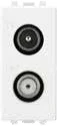 STIEL ALPHA TV-SAT splitter socket 1 module with insertion loss 2dB
