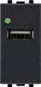 STIEL ALPHA 2A single-port USB charger carbon black