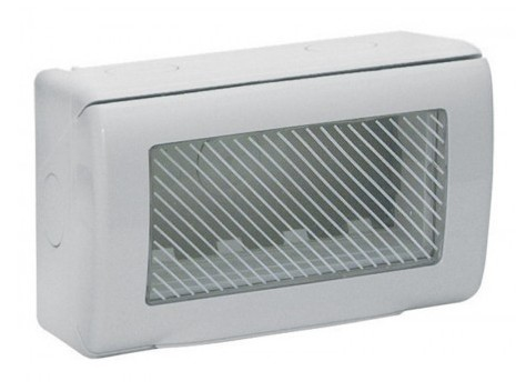 Weatherproof surface box IP55 4 modules S45 white — SOMEF 45ST04