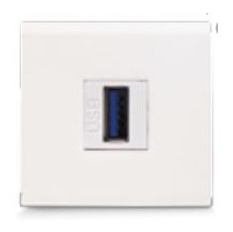 USB feed-through socket 3.0 2 modules CLARA 43 — SOMEF 431043/2