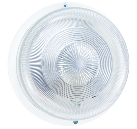STIEL round glass bulkhead light 75W - B22 - without guard