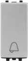 STIEL ALPHA push-button with bell symbol silver