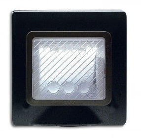 Weatherproof plate flush-mounted square 2 modules S44 dark grey — SOMEF 44SP02GLS