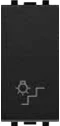 STIEL ALPHA push-button with stair symbol carbon black