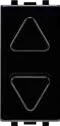 STIEL ALPHA roller shutter push-button switch black