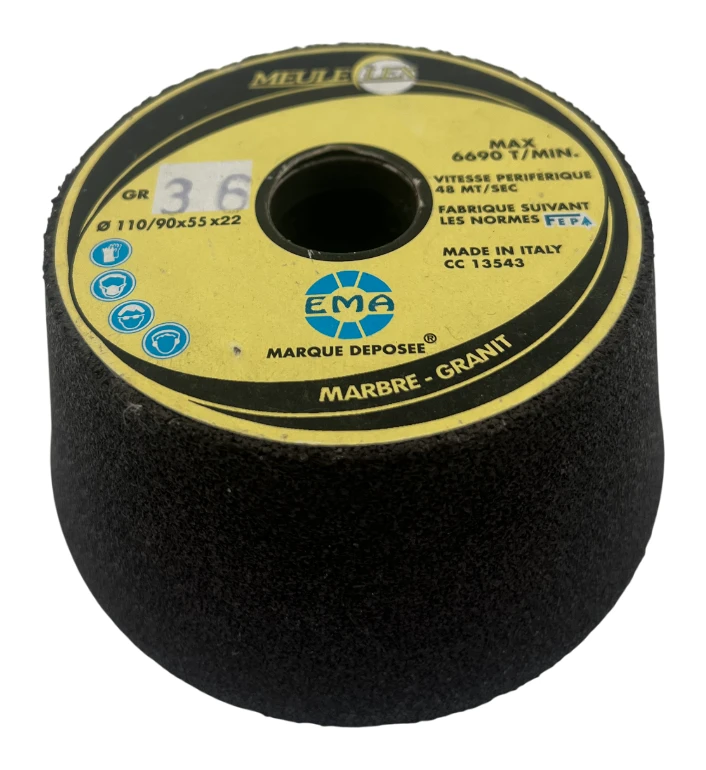 Meulflex 110x90x55 M14 conical grinding wheel — 110 mm x 90 mm x 55 mm · G120 — MG10003