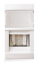 White RJ45 CAT 6A UTP outlet for floor box — SOMEF 45977SBR-CAT6AUTP
