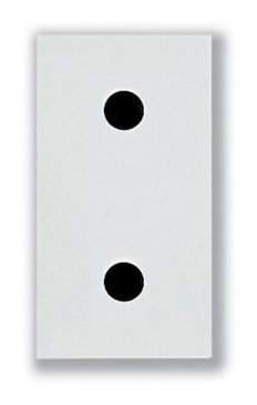 Prise 2 poles 16 A sans obturateur blanc — SOMEF 45B34