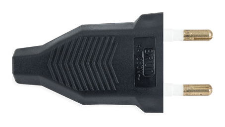 STIEL French male plug 6A black