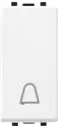 STIEL ALPHA push-button with bell symbol white