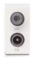 Prise séparatrice tv/SAT CLARA 43 — SOMEF 431096/TRN2