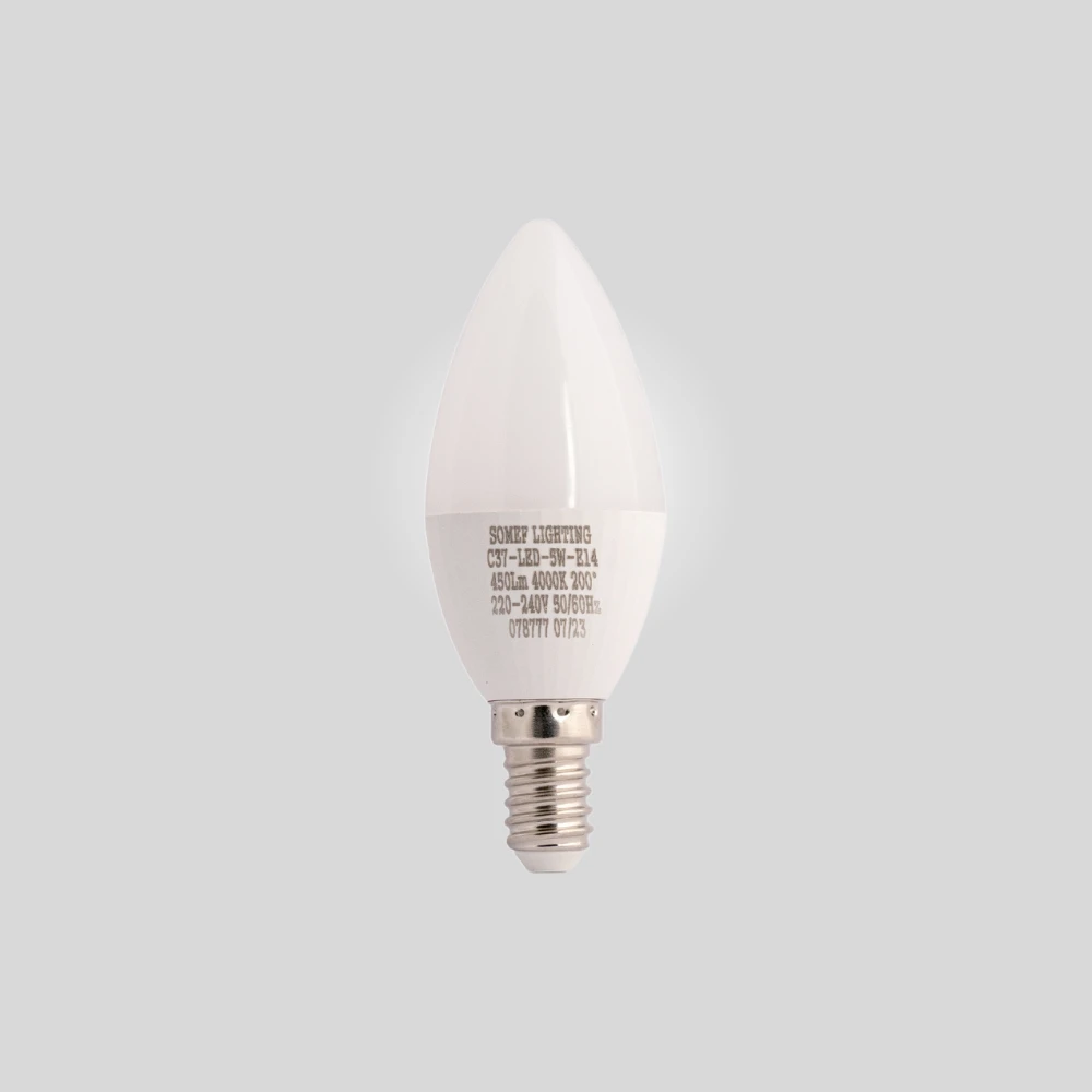 C37 E14 5 W LED candle lamp